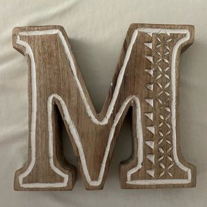 Wooden Letter M